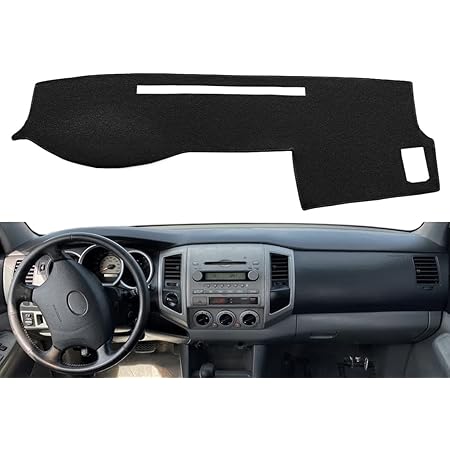 2023 Tacoma Floor Mats GS DASH Black Carpet Dash Cover For 2016-2023 Toyota Tacoma - USA Made, Custom Fit Cover Tacoma - Foto 11