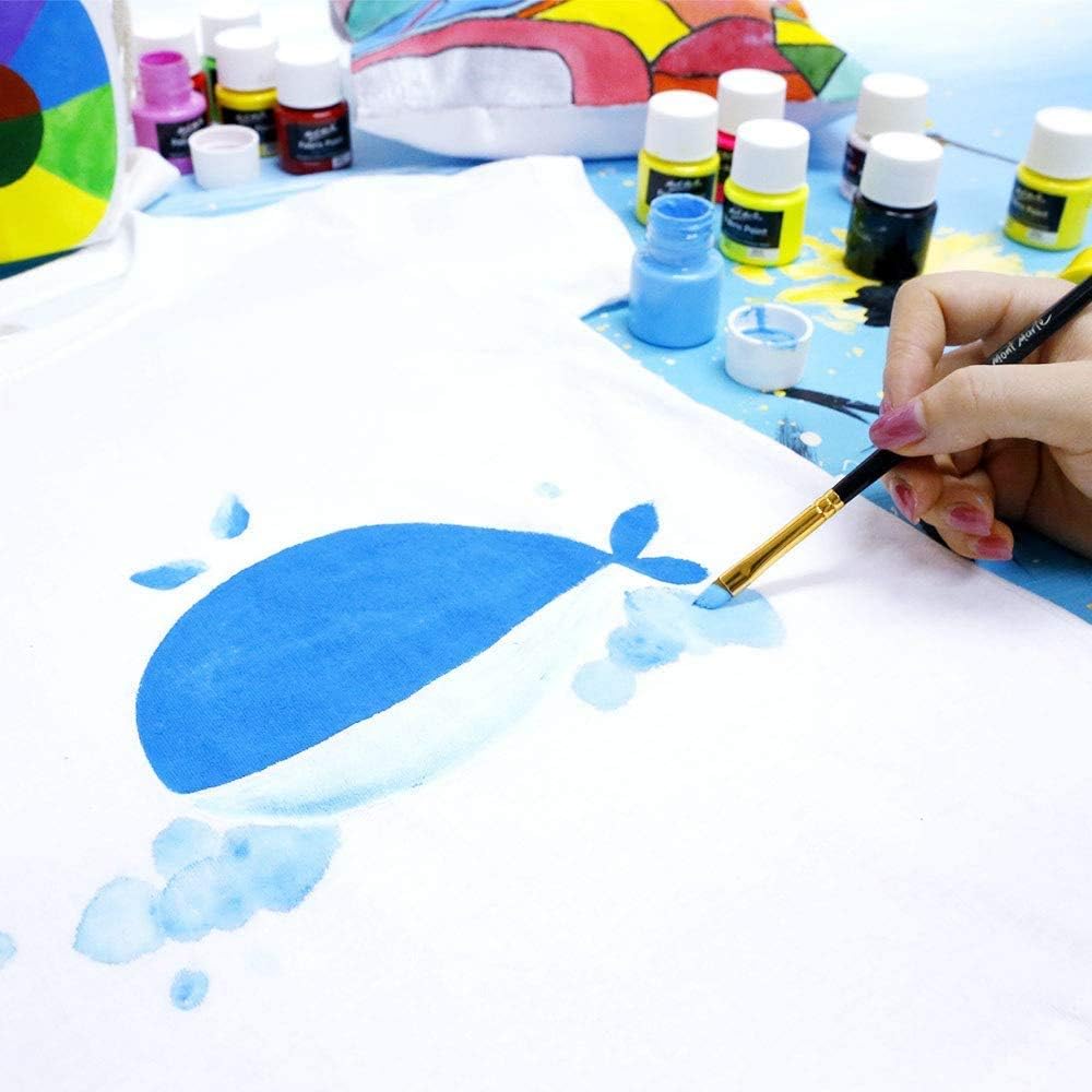 Mont Marte Signature Fabric Paint, 36pc x 20ml (0.7oz), Suitable for DIY Fashion and Homewares