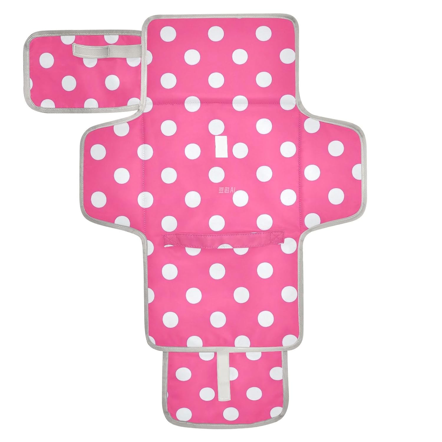 Cartoon Dot Hot Pink Reusable Diaper pad Changing mat with Tissue Pocket Portable Baby Changing pad for Moms, Dads cambiadores de pa?ales para Bebes