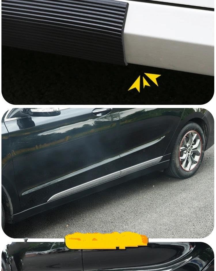 Protecteur Universel De Jupes Latérales/porte De Voiture, Autocollants De Protection De Bord De Carrosserie En Caoutchouc, Anti-rayures, Anti-Collision, Autocollant De Protection Décoratif
