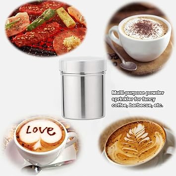 Coffee Sprinkles Powder Set, Chocolate Shaker with Lid
