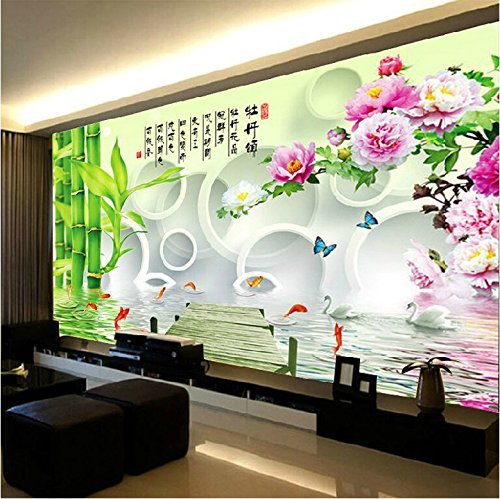 Broderie point de croix fleur chinoise pour salon chic - 2