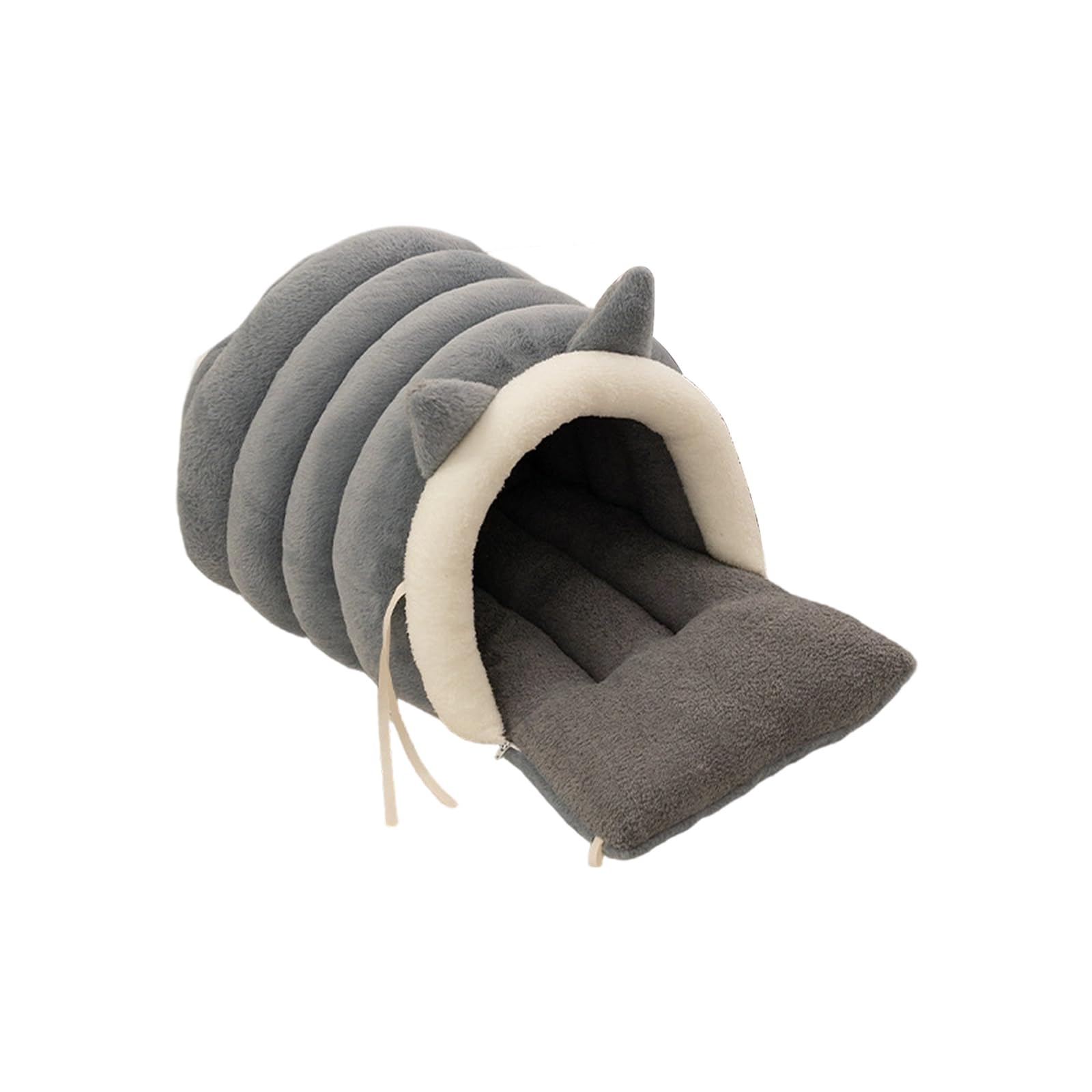 Nid pour grand chat fermé contre le froid du sol avec base antidérapante stable