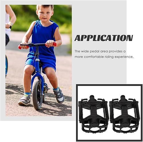 Miniatura 7 de 1 par de pedales de bicicleta para niño y niña, accesorios de bicicleta antideslizantes ligeros para montaña y construcción, fácil de instalar,