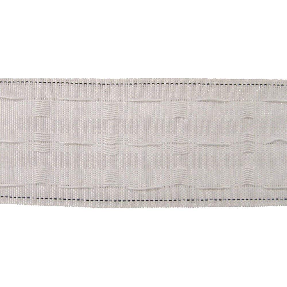3" White Pencil Pleat Curtain Header Tape Sold in 10 Metre Lengths