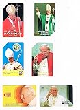 postal antigua Genérico LOTE 6 TARJETAS TELEFÓNICAS PAPA JUAN PABLO II Wojtyla VATICANO RELIGIÓN TARJETA TELEFÓNICA