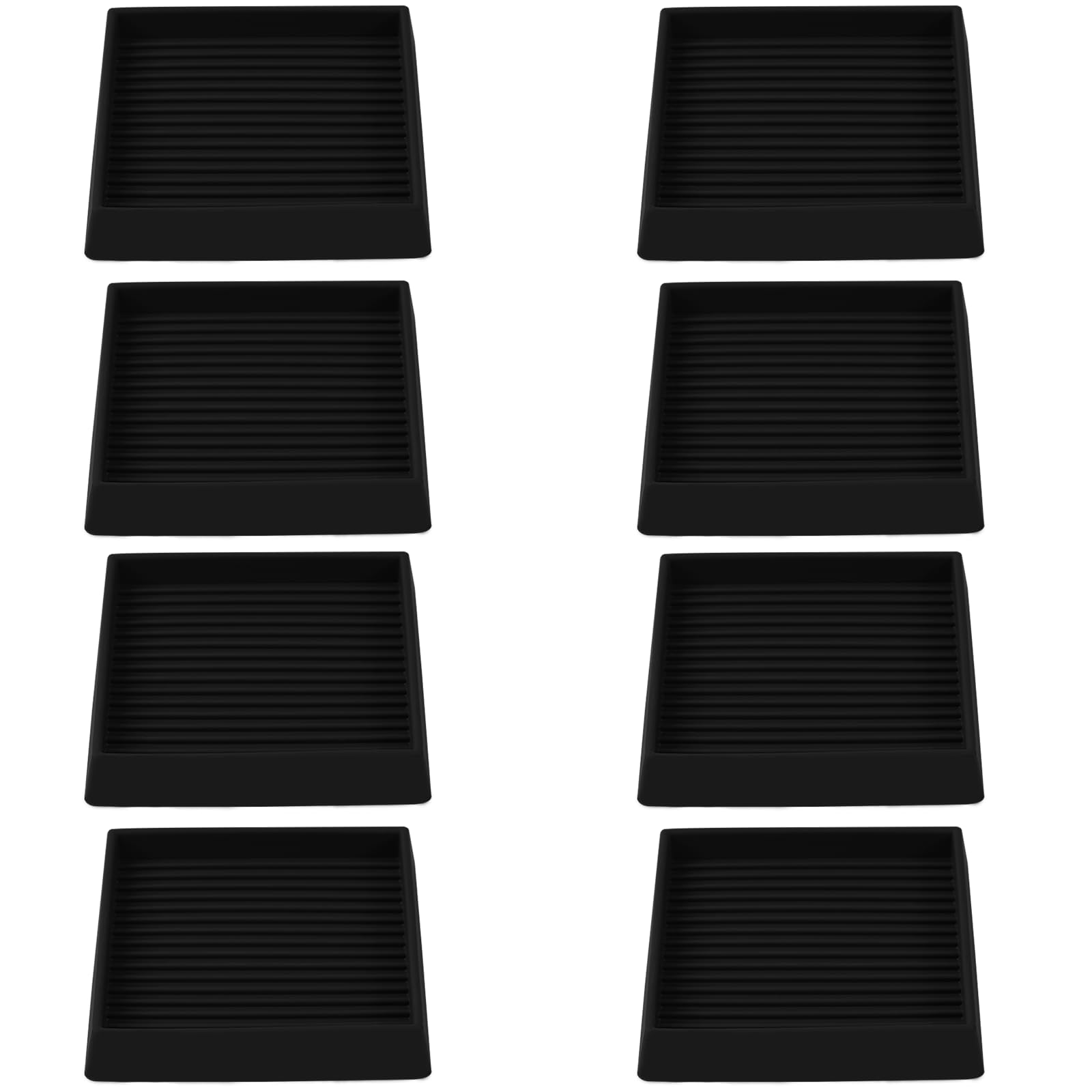3 x 3 tazas cuadradas de goma para muebles, almohadillas antideslizantes para muebles, protectores de suelo con agarre, protege cualquier suelo