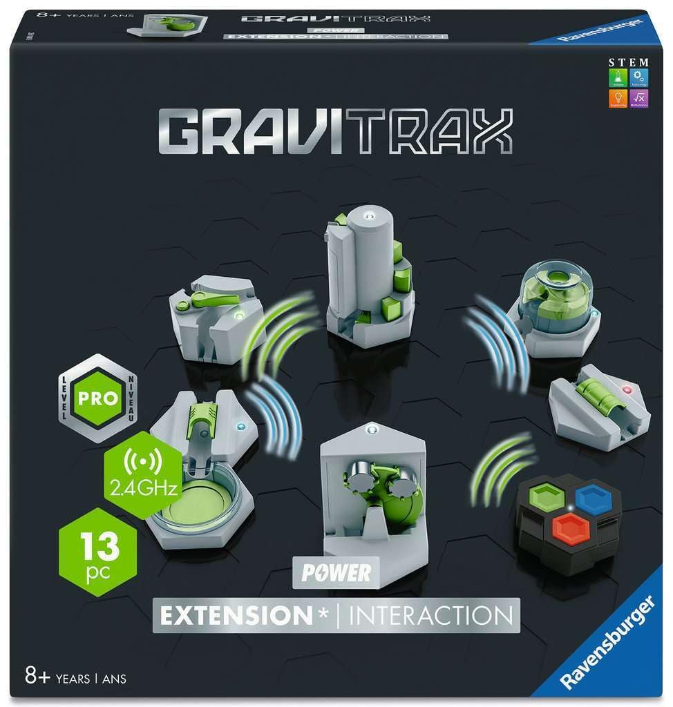 Ravensburger GraviTrax Power Erweiterung Interaction. Elektronisches Zubehör für Kugelbahnen für Kinder ab 8 Jahren. Kombinierbar mit Allen GraviTrax Produkten und -Linien