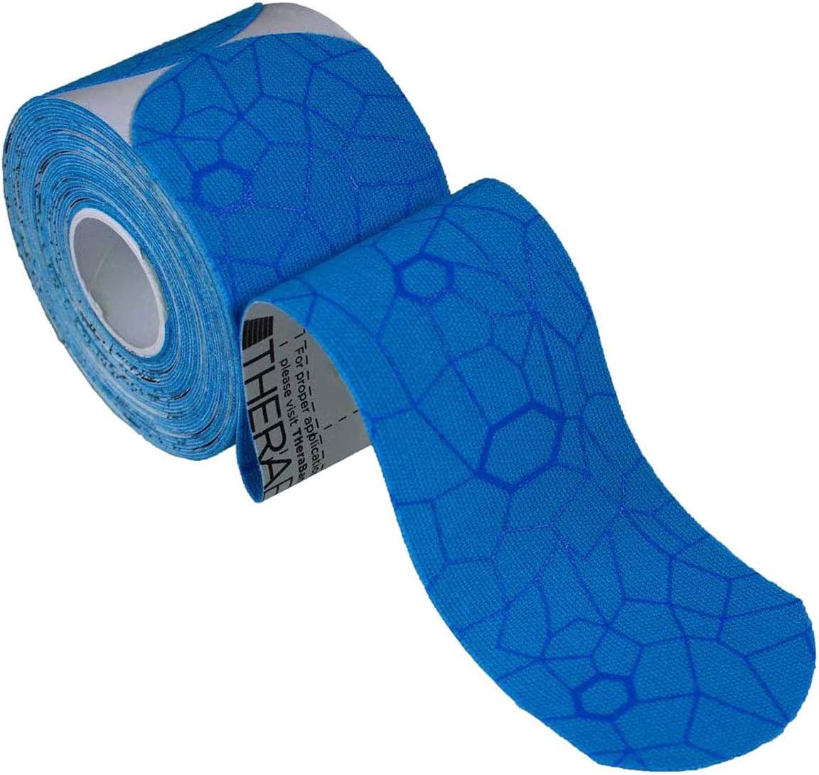 THERABAND Kinesiology Tape with XactStretch Indicator for Perfect Stretch and Application Every Time, Best in Class Adhesion, Water Resistant