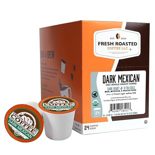 Miniatura 177 de Fresh Roasted Coffee, Tostado italiano, oscuro, 96 cápsulas para cafeteras K Cup
