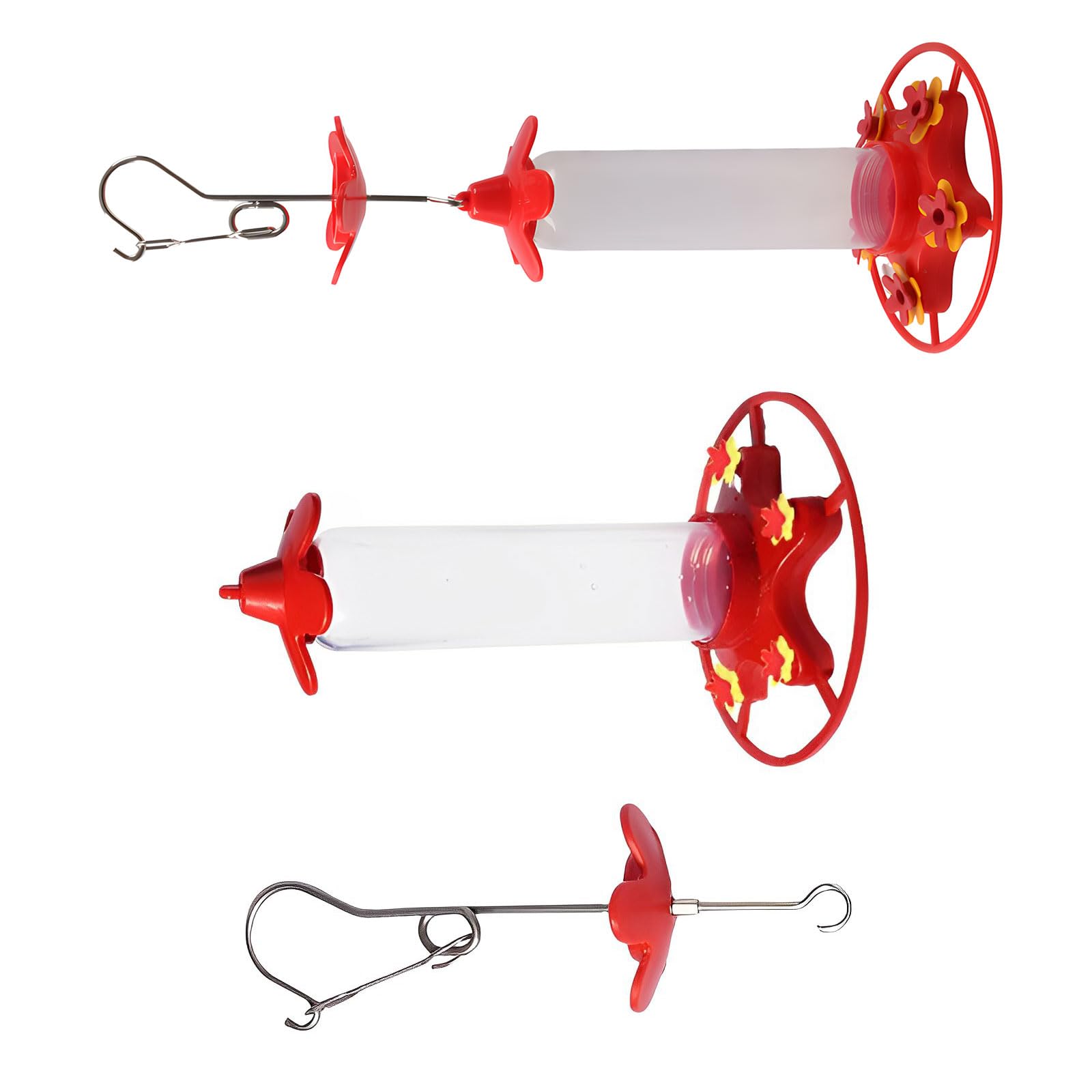 LUCKGONI Hanging Hummingbird Feeder With 360ml Capacity And error security For Outdoor Garden Decoration