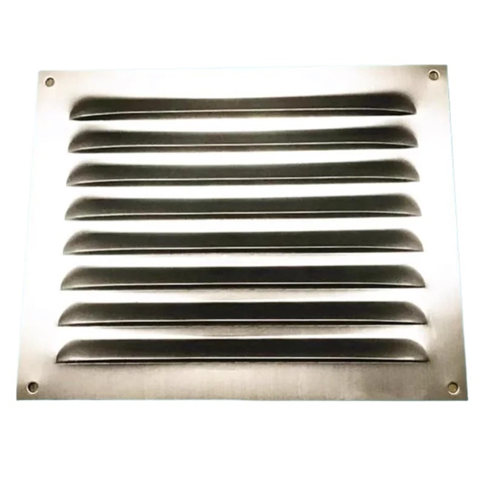 Ventilation Grilles Stainless Steel Air Vent Ventilator Grille Undereave Under Eave Louvers Copper Ventilation(W245H195mm SUS304)