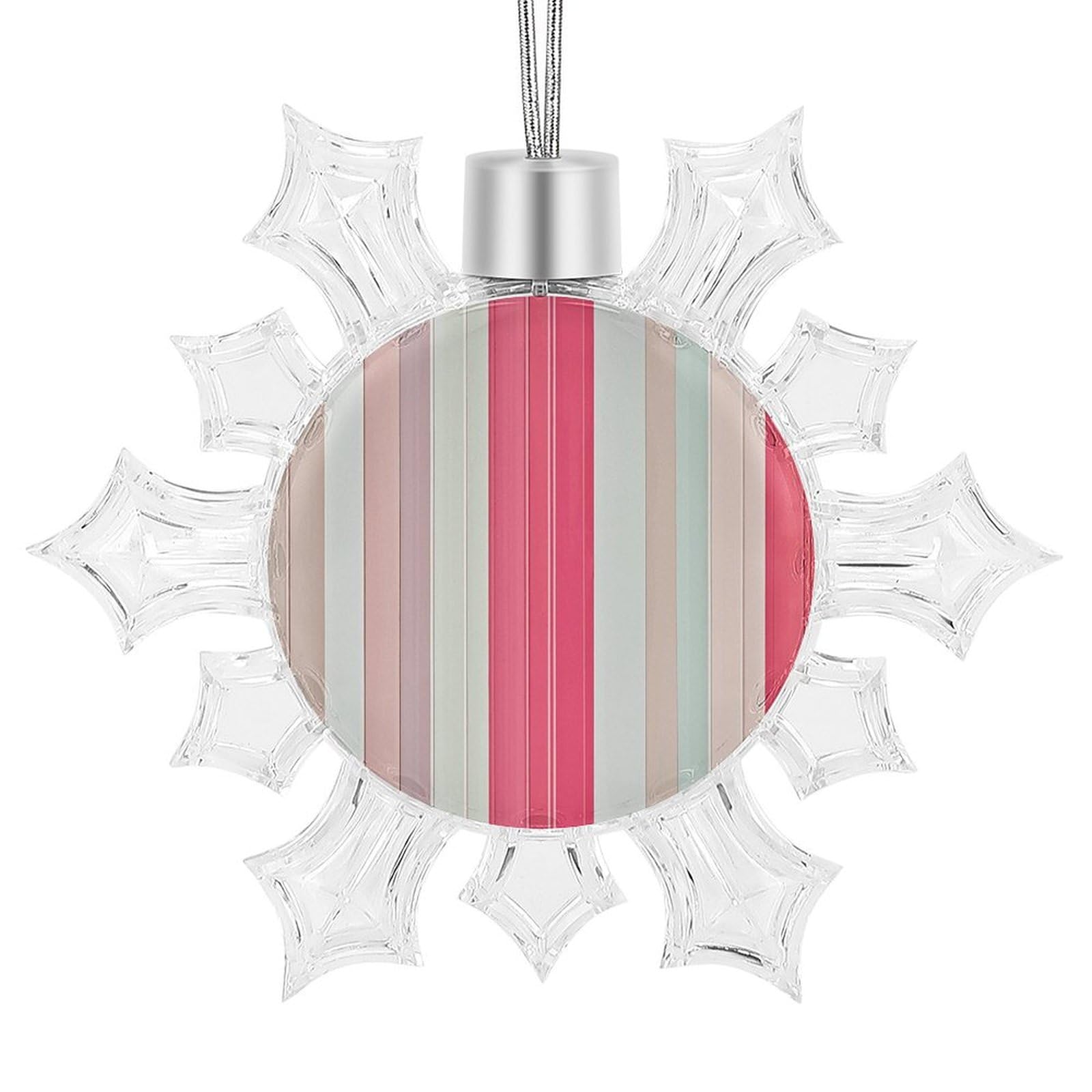 Décoration de Noël flocon de neige aluminium ornement fête