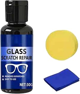 メガネ用傷除去クリーム,30ml レンズ修復用クリーニングローション - メガネクリーニングコーティングクリーム,眼鏡、窓ガラス、フロントガラス、携帯電話の画面、時計、カメラの傷取りに対応