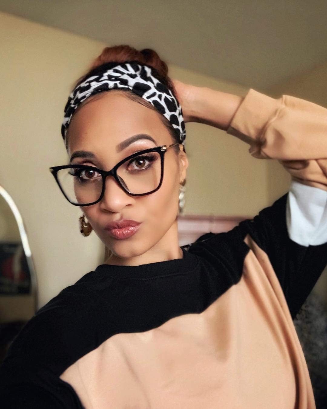 FEISEDY Oversized Cat Eye Glasses Frame with Clear Lenses Eyewear for Women B2460 - Image 6