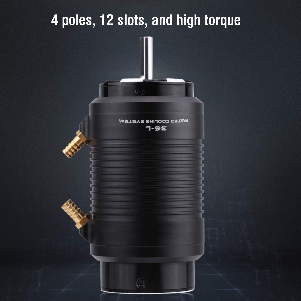 RC Motor, Wasserdichter 3680 1800KV Metallmotor mit Wasserkühlung für 100 cm Boot, RM7258 Combo für Wassersport und Rennboot
