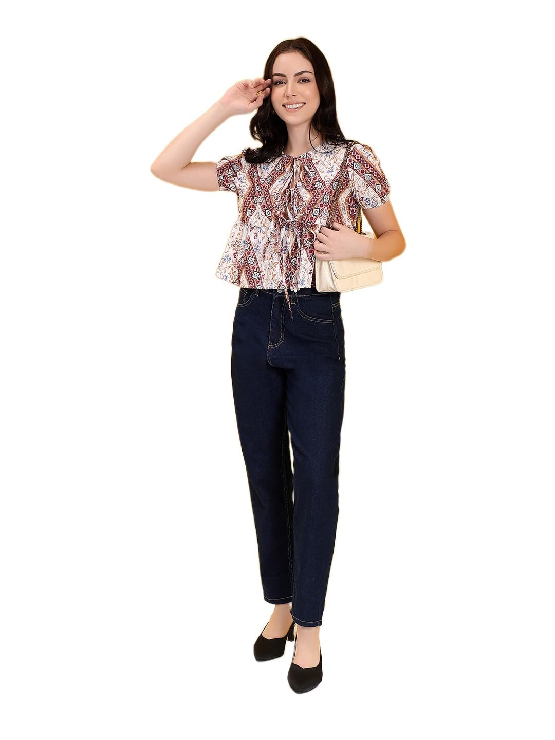 kotty Women's Floral Regular Fit Fashion Vest-picture-24