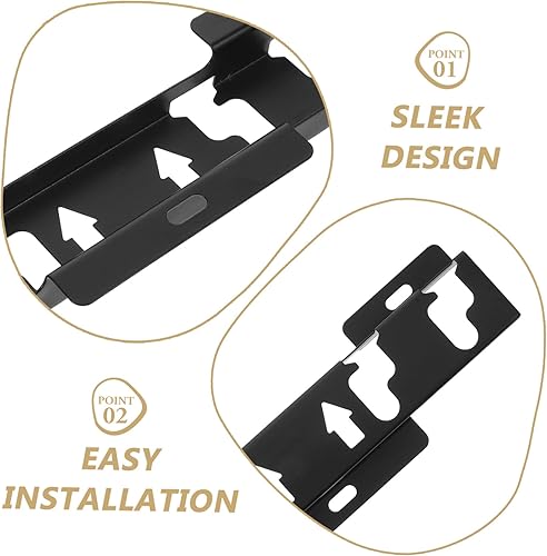 Miniatura 3 de 5 juegos de soporte de pared resistente para monitores de pantalla plana construcción con soporte estable, montaje de pared de pantalla de