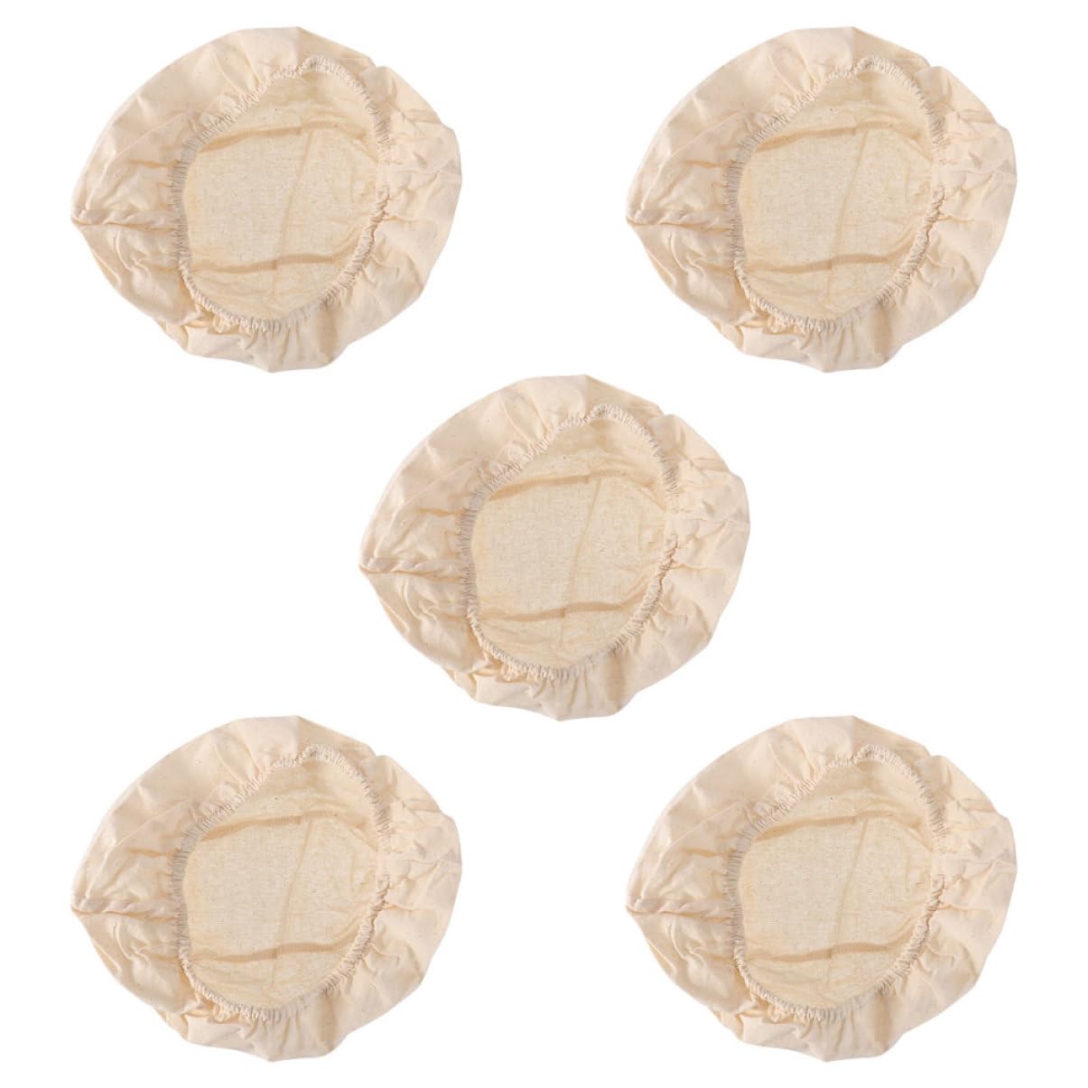 ABOOFAN Juego De 5 Cestas Para Fermentar Pan Forro Para Cestas De Pan Herramientas Para Repostería Cubierta De Tela Para Cestas De Pan De Cocina 5 Unidades X 5