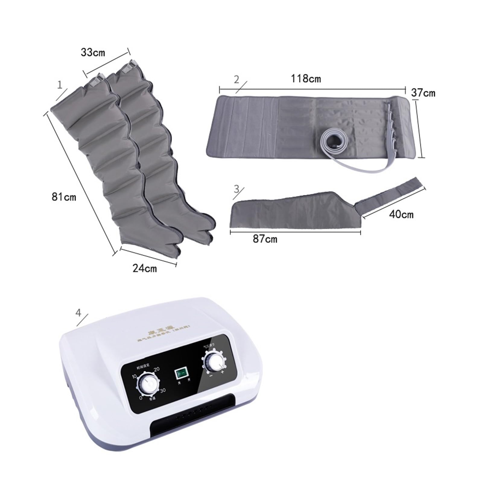 Botas de compresión para masajeador de piernas, masajeadores de piernas para el Dolor y la circulación, Botas de presoterapia de 6 cámaras, compresión de Aire para masajeador de piernas