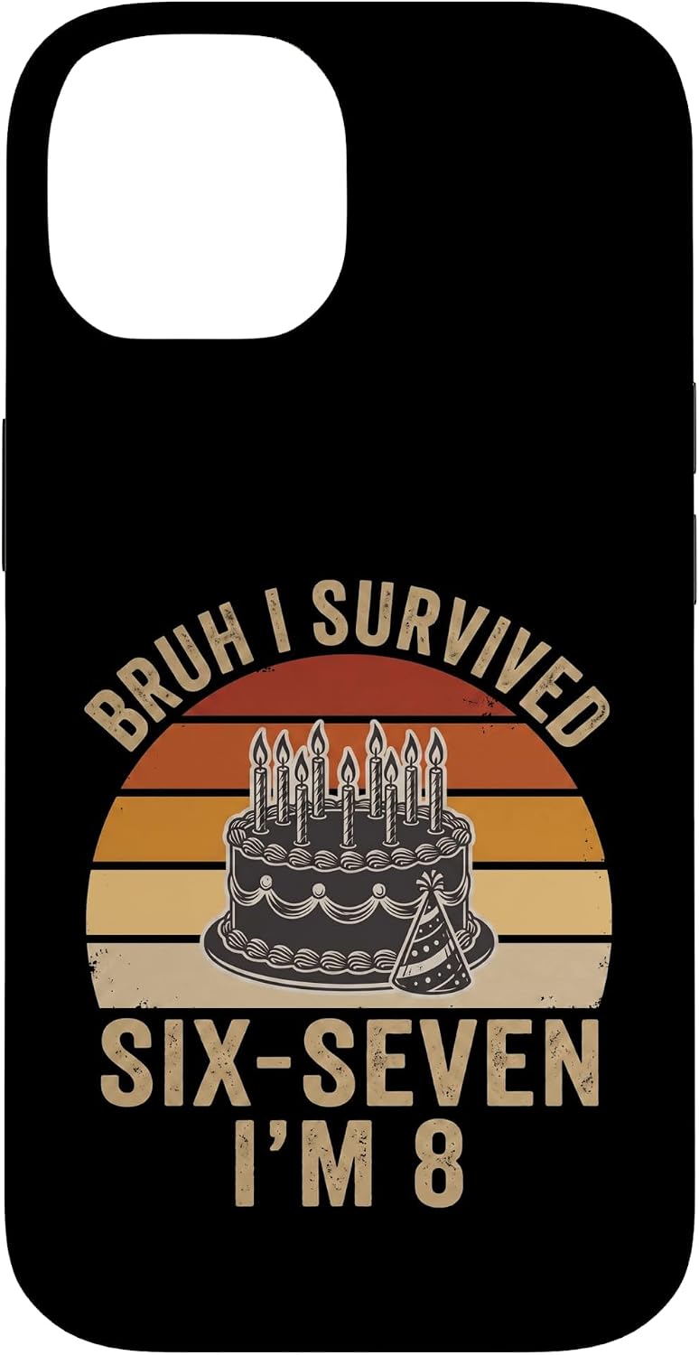 8th Birthday Boy Six Seven Bruh 6 7 Meme Squad Crew Outfit Case for iPhone 12/12 Pro image 4