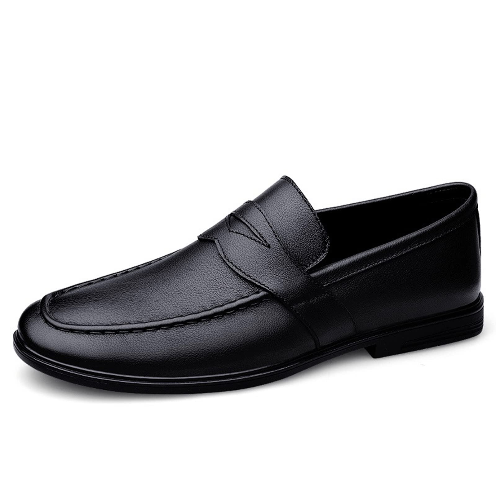 Mocasines cómodos de hombre para caminar sin dolor en cuero suave de primavera verano 6