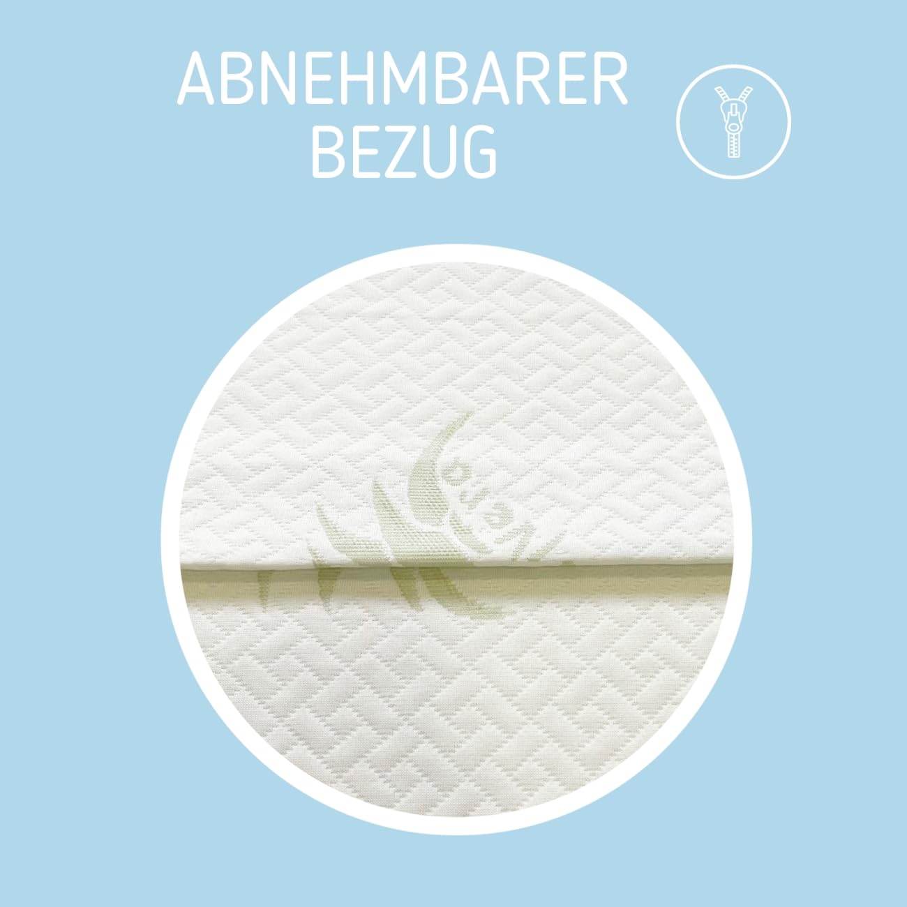 Kiby® Reisebettmatratze 120x60cm | Höhe 4 cm | (Oeko-TEX® & Certipur™ Zertifiziert) aus Aloe Vera, aufrollbar