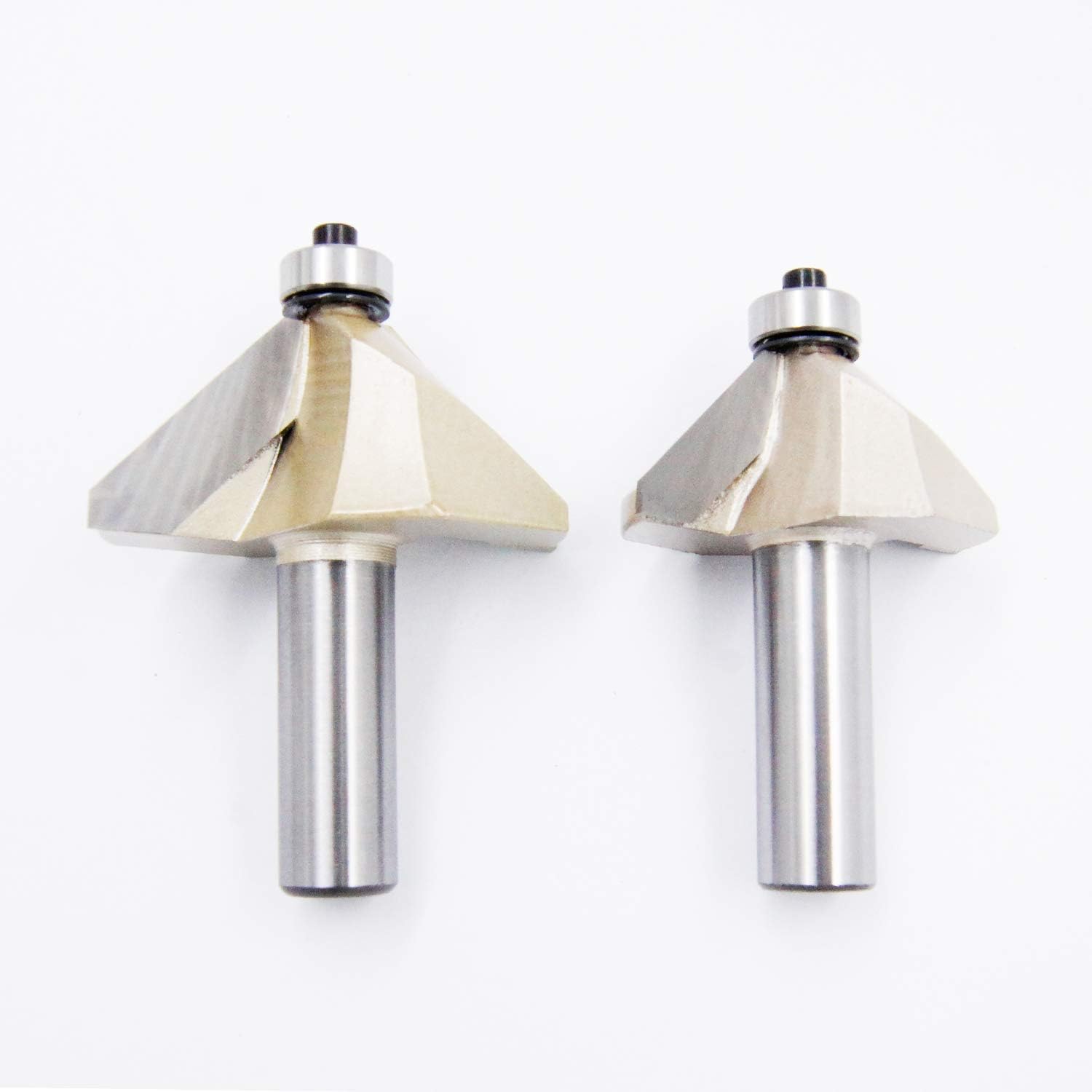 Gеt Sресіаl Prісе TIDEWAY 45 Degree Bevel Edge Forming Router Bit Carbide Tipped Chamfer Router Bit, Diameter 1-3/8, Shank 1/2