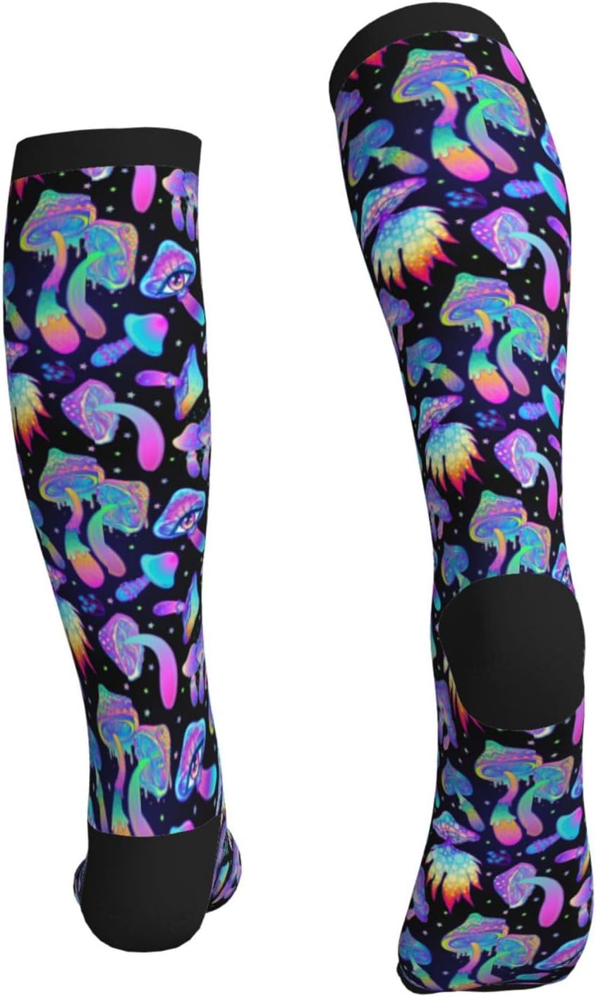 Tie Dye Compression Socks Knee High Support Socks For Women Men Running Athletic Hiking - Image 6