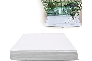 100 Count Bird Cage Liners, Non-Woven Precut Cage Liners