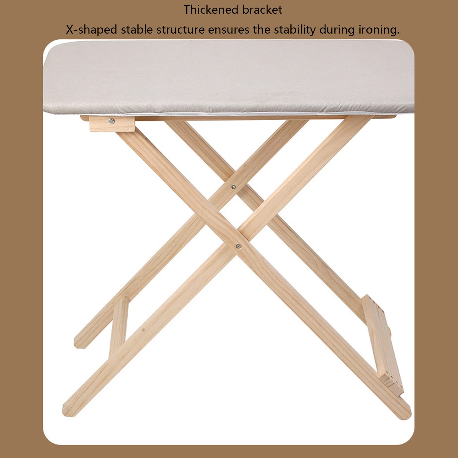 【Hinoki Iron Table 】No.1222 Ironing Boards Solid Wood Ironing Table Iron Board Home Folding