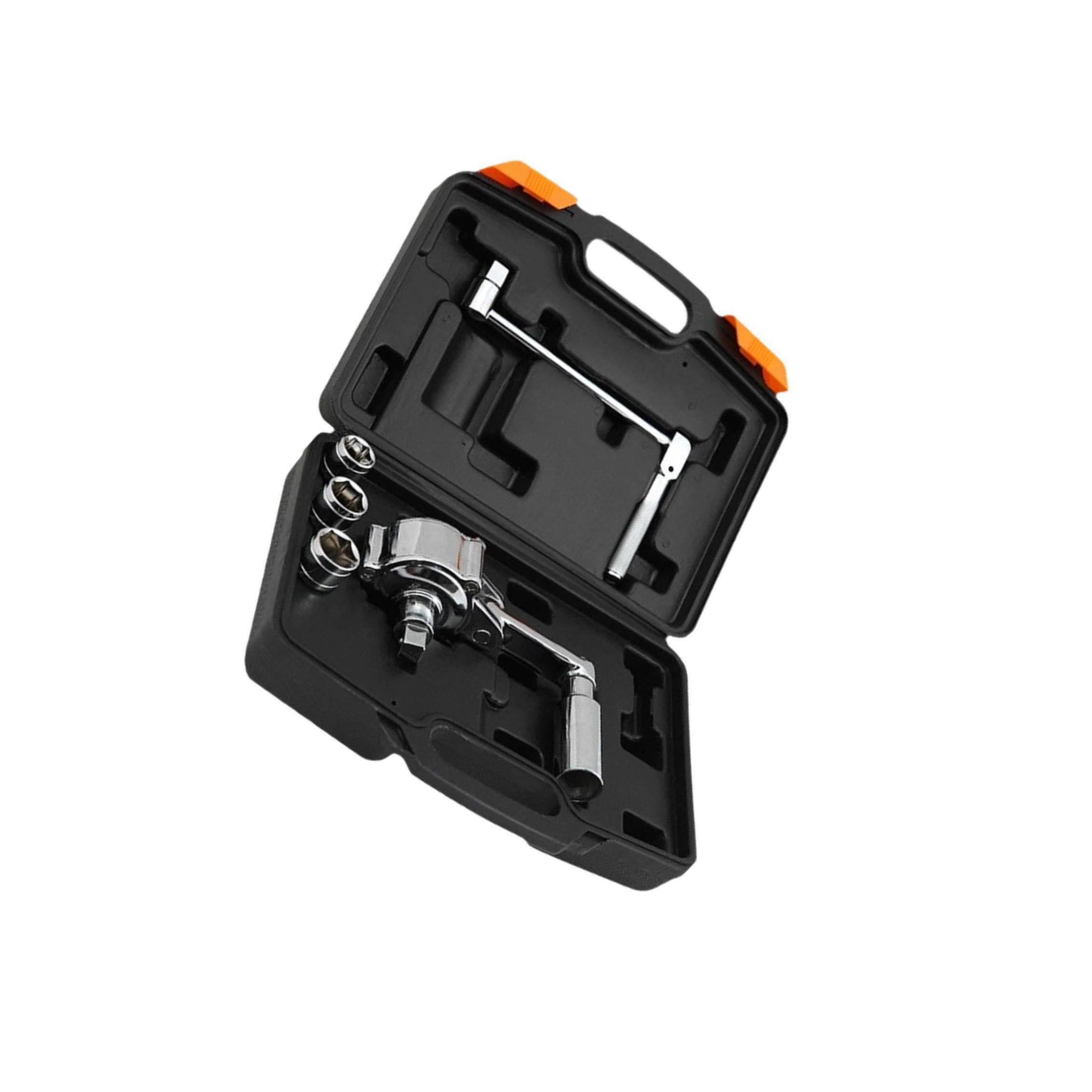 Auyxssz User-Friendly Tire Multiplier Wrench High Torque Nut Remover Portable For Everyday Convenient Storage Torsional Tire Multiplier Wrench Labor Saving