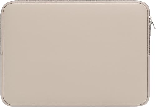 RAINYEAR 14 Inch Laptop Sleeve Protective Case Soft Lining Padded Zipper Cover Carrying Bag Compatible with 15" Macbook Air M2 M3 M4 M5 14" Notebook Computer Tablet Ultrabook Chromebook(Khaki)