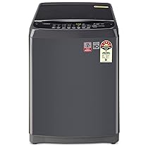 LG 10 Kg 5 Star Smart Inverter Fully-Automatic Top Load Washing Machine (T10SJMB1Z, Middle Black, TurboDrum | Jet Spray+)
