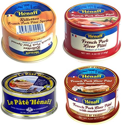 From France Henaff Mix Pates and Rillette 4 Types of Different Tastes