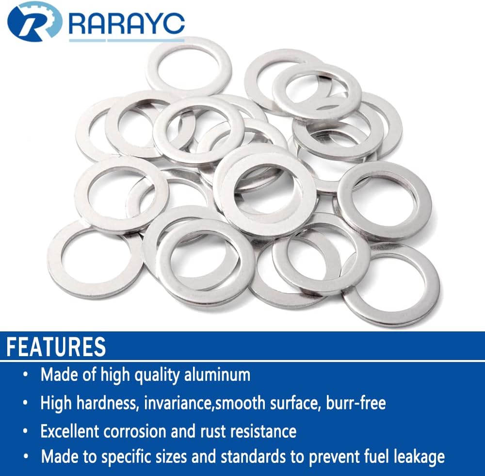 24 Pcs Transmission Fluid Drain Plug Crush Washer Replacement for Honda Accord Civic Acura and More Part# 90471-PX4-000