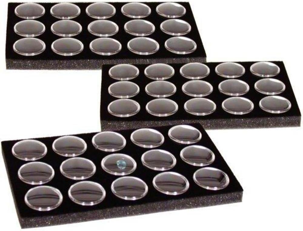 3 15pc Gem Storage Jar Beading Parts Fixture