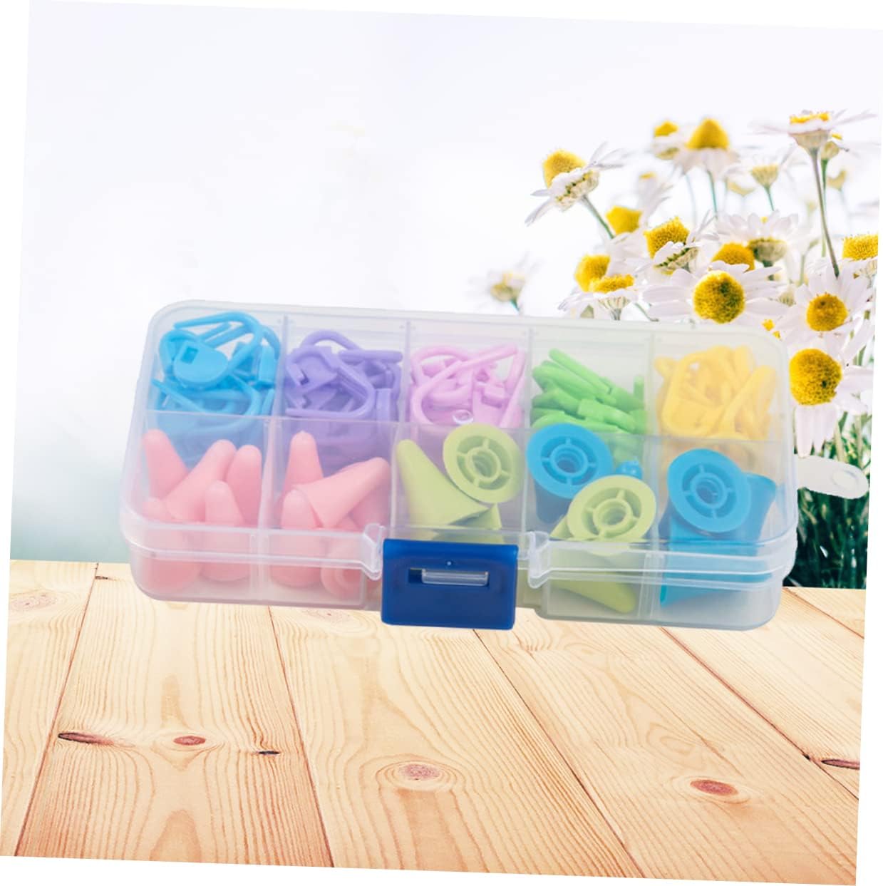VILLCASE 240pcs Locking Markers and Needle for Knitting and Crochet Projects and Weaving