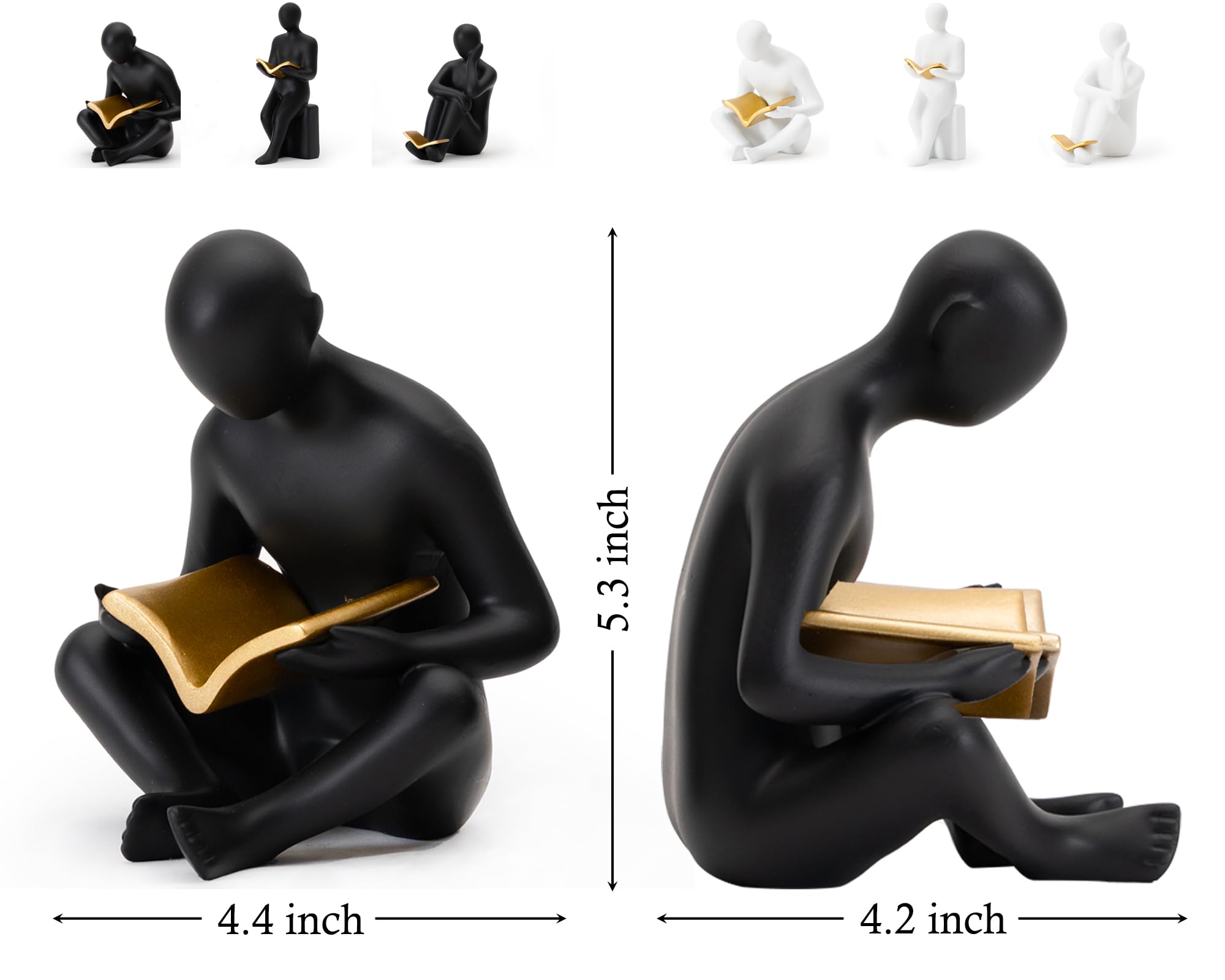 Femme lisant : cadeau pour amateur de lecture, figurine décorative rat Femme lisant : cadeau pour amateur de lecture, figurine décorative rat