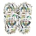 PUXUQU Chaussons de nettoyage pour femme - Symboles égyptiens anciens - Chaussons de maison - Nettoyage du sol - Pour une utilisation en intérieur, multicolore, 40/46 EU