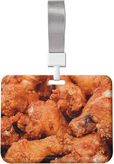 Beer and Fried Chicken Legs Badge Holder with Lanyard Horizontal Slide Cover Id Card Protector Pouch Name Tags Neck Lanyard Gifts for Office Nurse Doctor Teacher