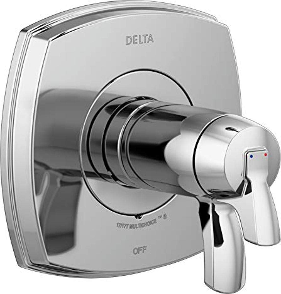 Robinet thermostatique chromé Delta T17T076 avec contrôle constant de température