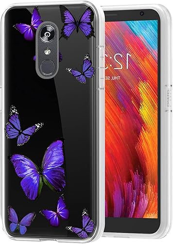 Miniatura 5 de Funda para LG Aristo 4 Plus/Escape Plus/Arena 2/Tribute Royal/Journey LTE/K30 2019/X320, delgada, a prueba de golpes, patrón transparente de TPU