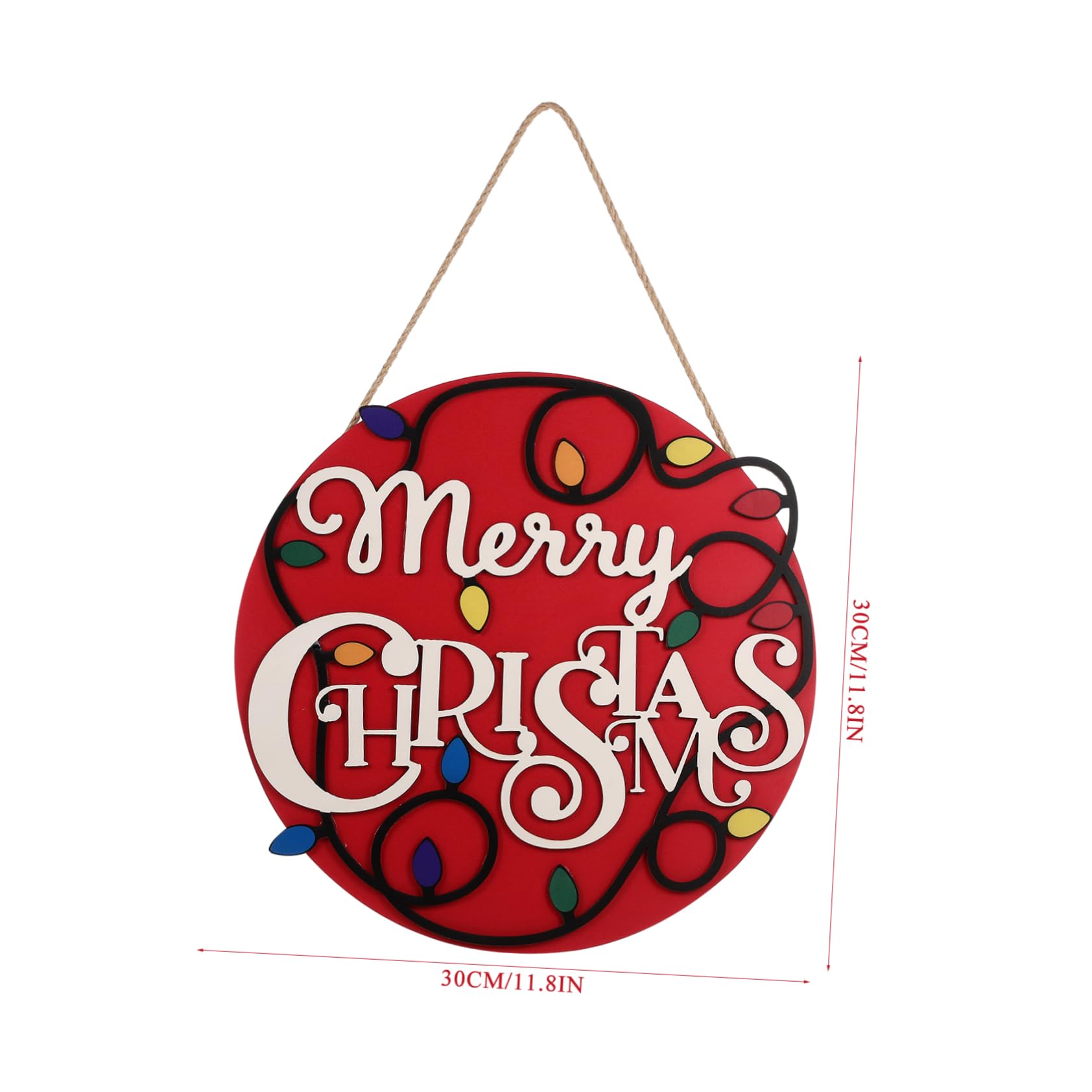Cabilock 5 Piezas Numero de de Navidad Colgantes navideños navideños Cartel de Bienvenida señal de Puerta Home Decoracion decoración Letrero de Puerta de Navidad Adornos Madera