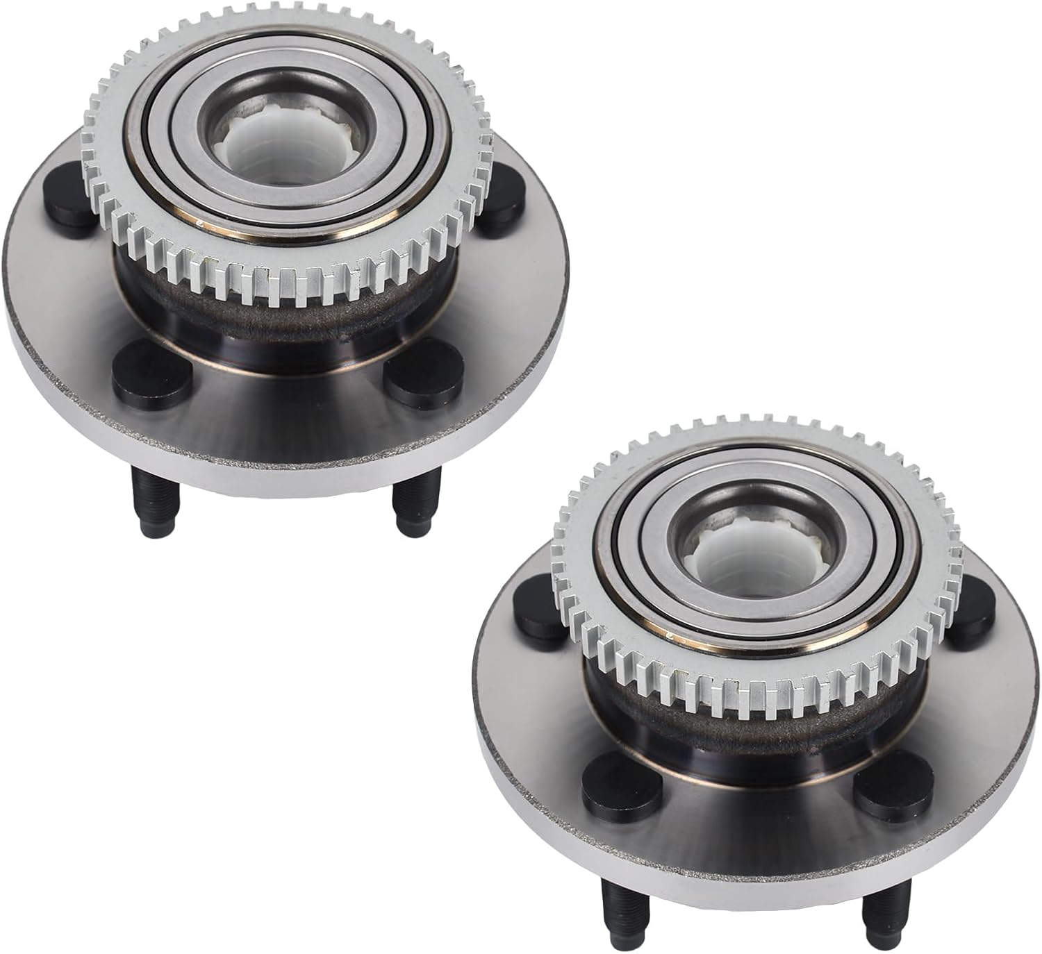 Autoround Pair 513221 Wheel Hub And Bearing Assembly Compatible with 2005-2014 Ford Mustang, 2005-2007 Avanti Avanti w/ABS
