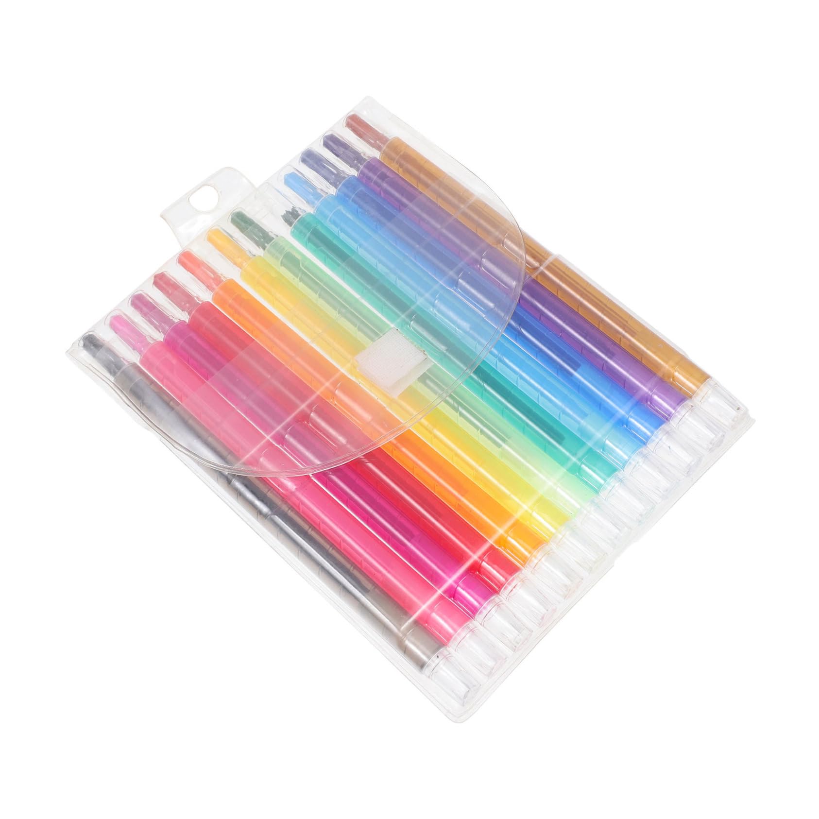 Housoutil 12pcs Rotating Kids Art Supplies Set Coloring Markers Pencils for Kids