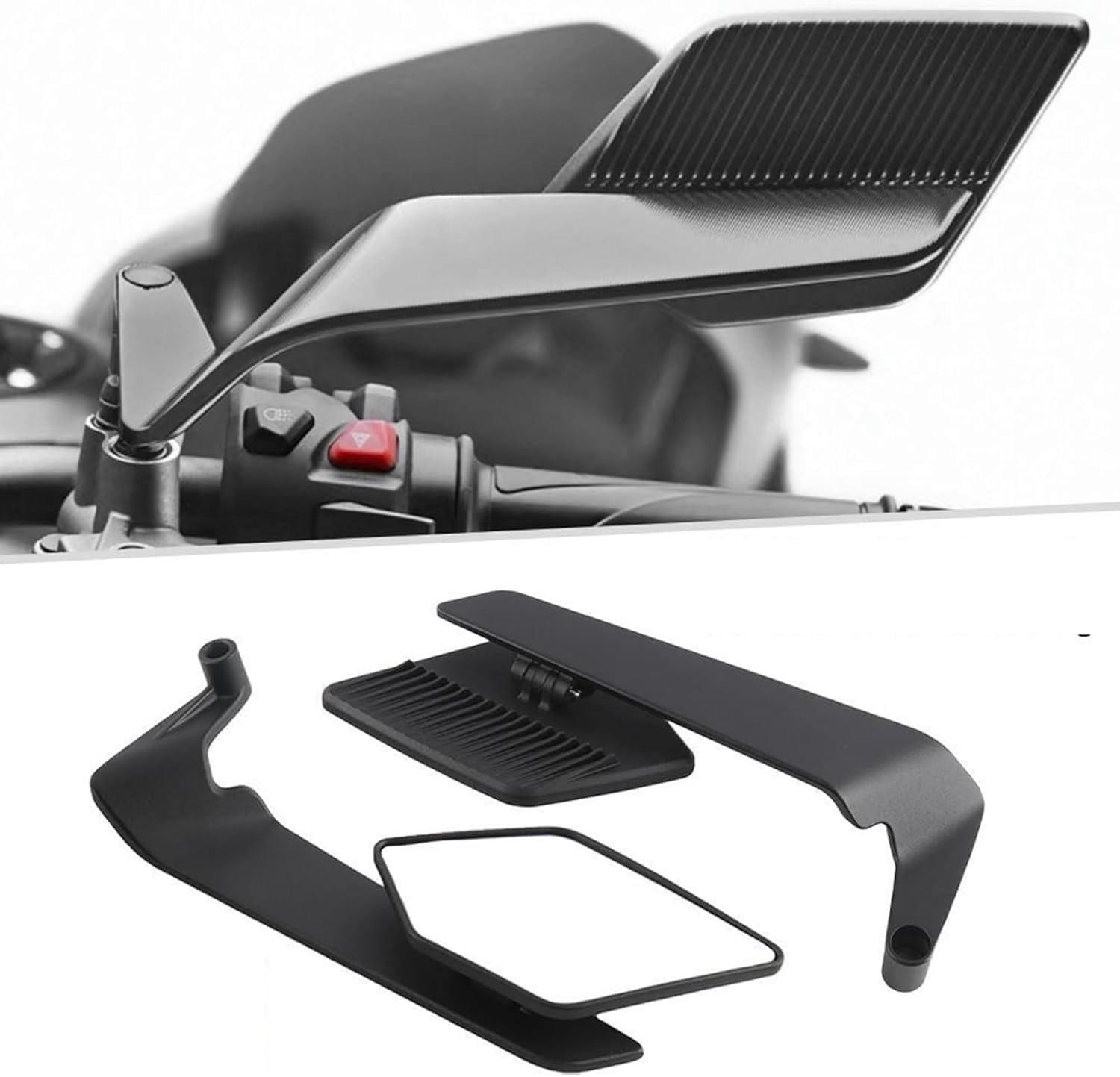 Stealth Mirrors, for Harley-Davidson Sportster 883 2005-2010 Sportbike