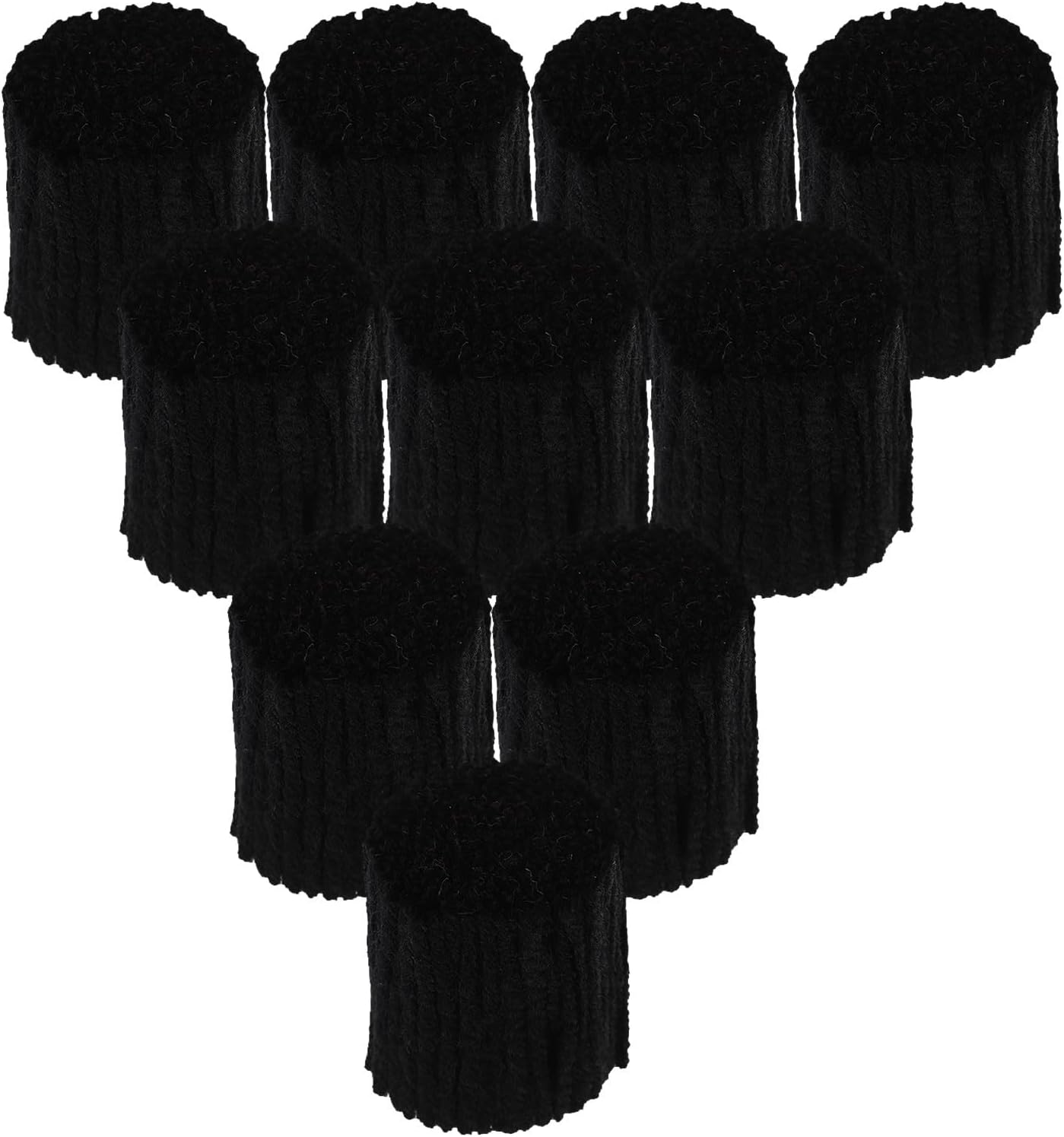 Latch Hook Rug Yarn Black Acrylic Fiber Yarn Bundles Precut Wool for Handmake Craft Sewing Knitting Pre Cut