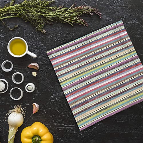 [20"X30", 6 Pack] Premium Kitchen Towels And Dishcloths Sets, Cotton Dish Towels For Kitchen, Blue Multi Dish Cloths For Washing Dishes, Hand Towels For Kitchen, Tea Towels & Bar Mops For Kitchen #TOP1