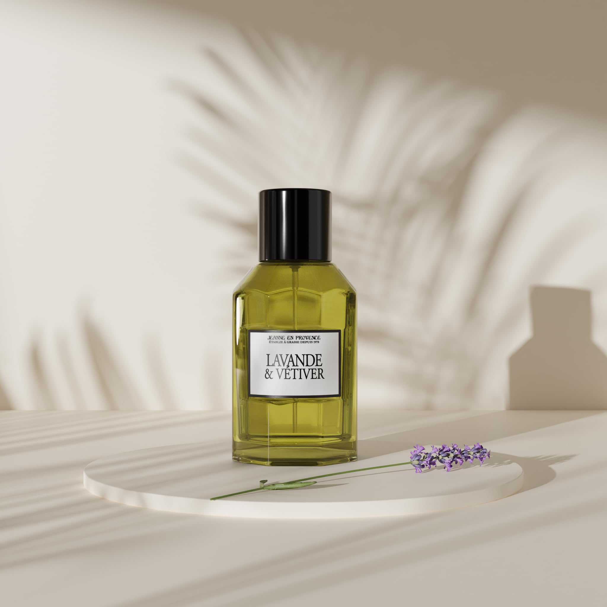JEANNE EN PROVENCE - Woda toaletowa dla mężczyzn - Zapach lawendy I Vetiver - Składniki pochodzenia naturalnego - Wyprodukowano we Francji - Butelka 100 ml